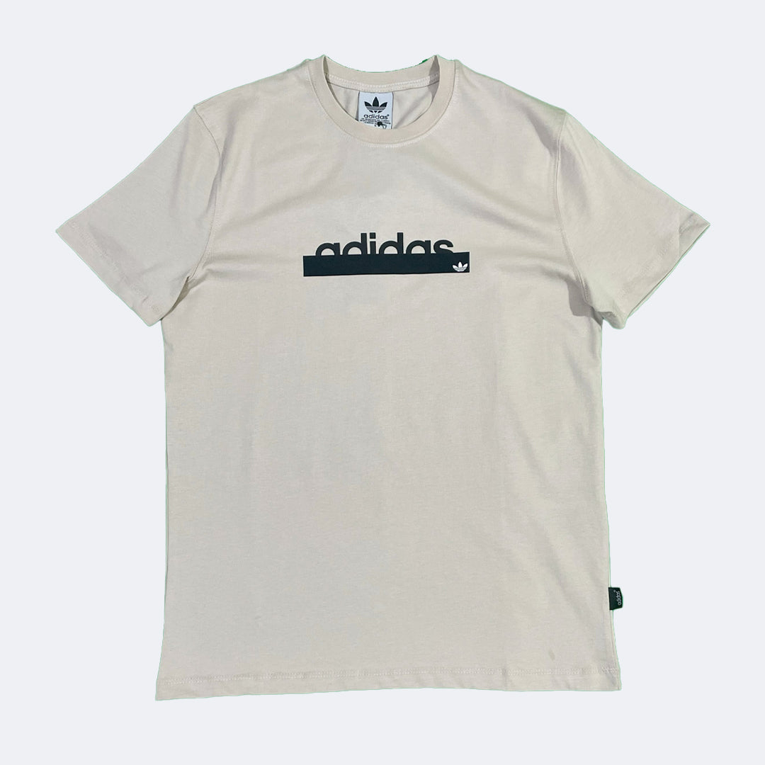 Adidas Cotton T-Shirt Beige