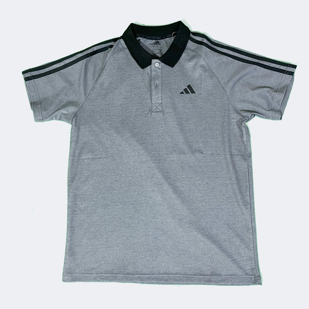 Adidas Polo T-Shirt Cotton Grey